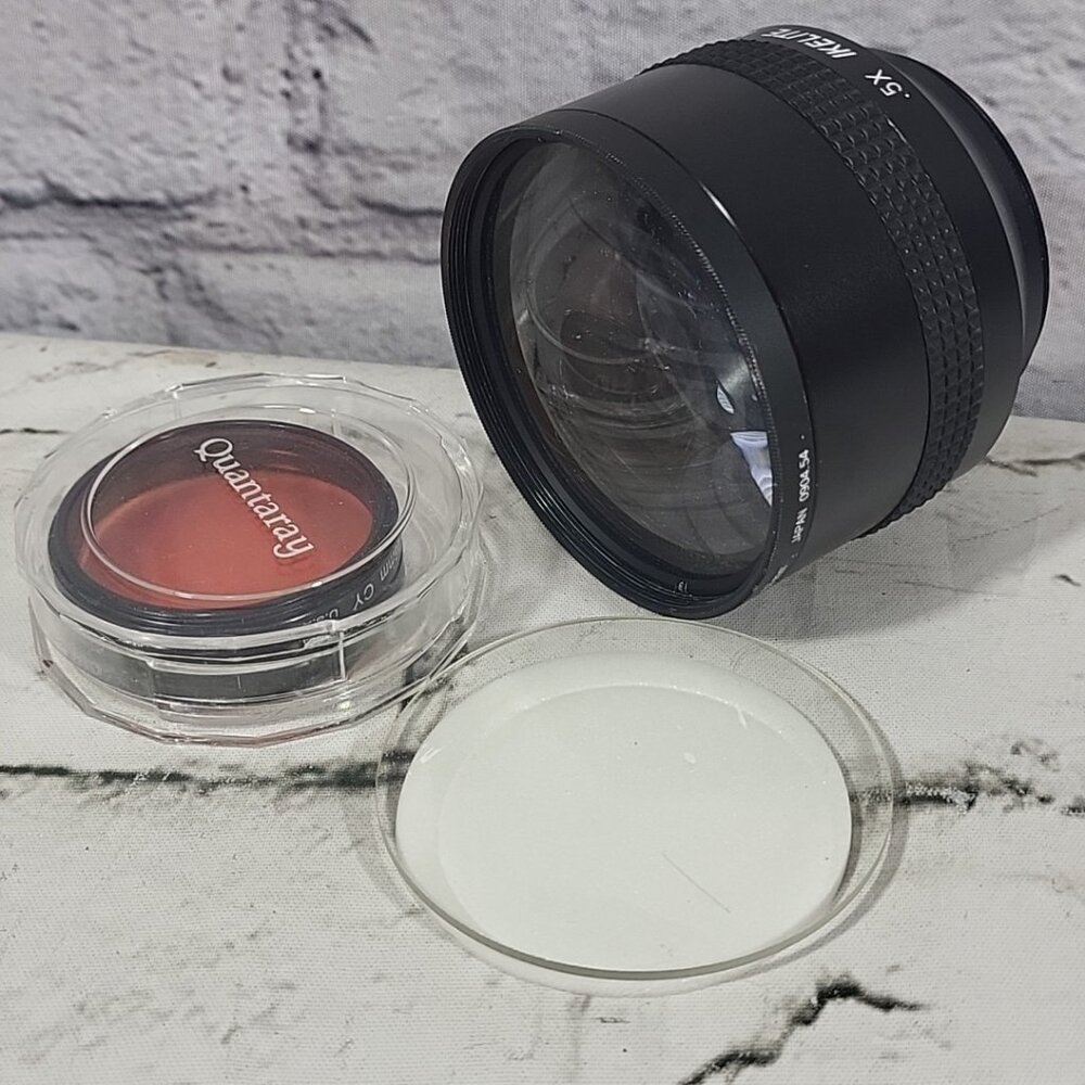 Ikelite 0.5X Wide angle lens Lot Marine video 0904.5 AUX 54mm 46mm Optical Red